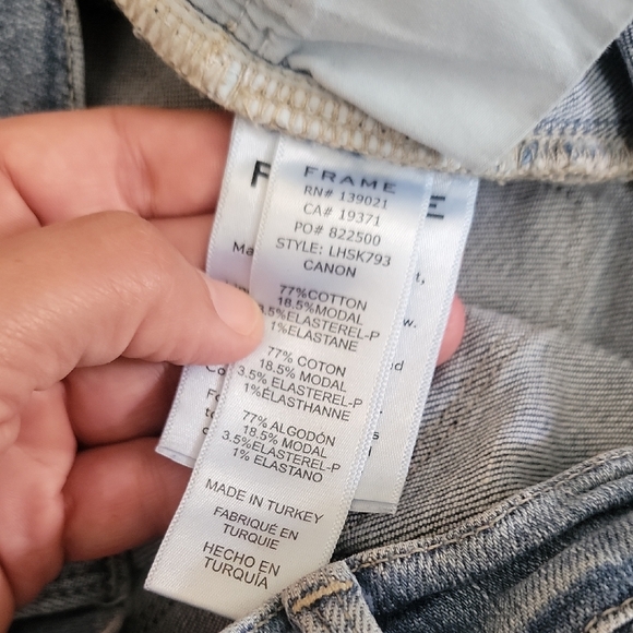 Frame Denim Blue Skinny Jeans - Picture 6 of 13
